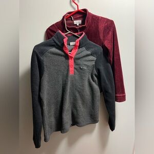 Columbia Gray and Black Pullover Sweater